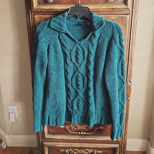 Basic Editions Pine Green Sweater